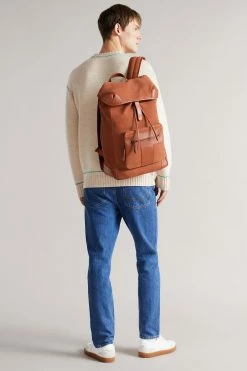 Ted Baker Tyson Dark Orange Suede T Backpack -tedbaker Shop Online unnamed file 345