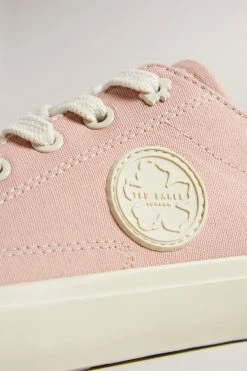 Ted Baker Womens Pink Tayni Canvas Low-Top Trainers -tedbaker Shop Online unnamed file 3457