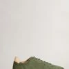 Ted Baker Barkerr Khaki Green Cupsole Suede Sneakers