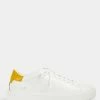 Ted Baker Yellow Yinka Leather Platform Trainers