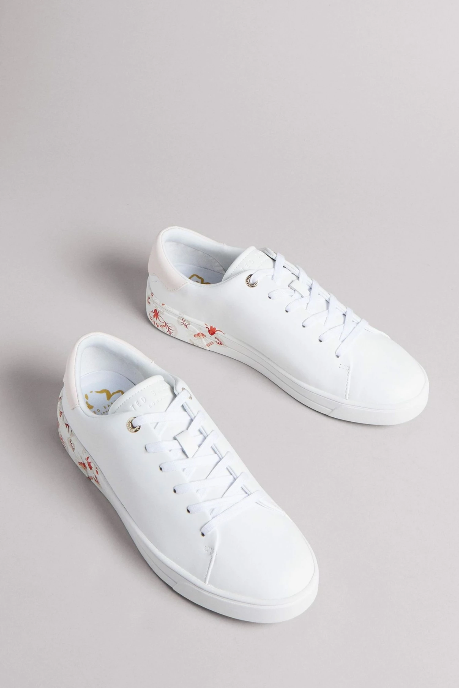 Ted Baker White Urbana Retro Flood Nocturnal Trainers 4 Ted Baker White Urbana Retro Flood Nocturnal Trainers - Image 2