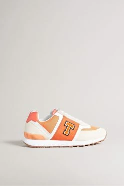 Ted Baker Telvi Orange Retro Runner Trainers