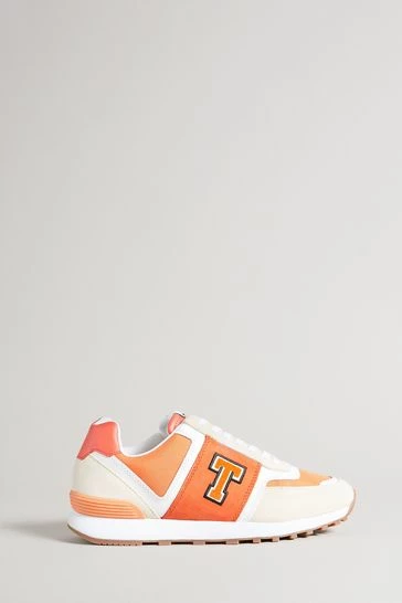 Ted Baker Telvi Orange Retro Runner Trainers 6 Ted Baker Telvi Orange Retro Runner Trainers - Image 4