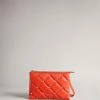 Ted Baker Red Parrker Quilted Studded Mini Cross-Body Bag