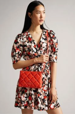 Ted Baker Red Parrker Quilted Studded Mini Cross-Body Bag -tedbaker Shop Online unnamed file 359