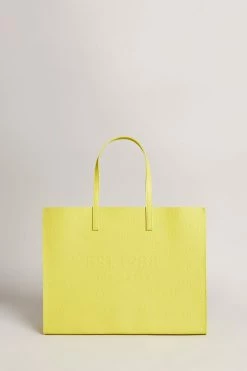 Ted Baker Lemon Yellow Luelcon Ew Debossed Floral Icon Bag