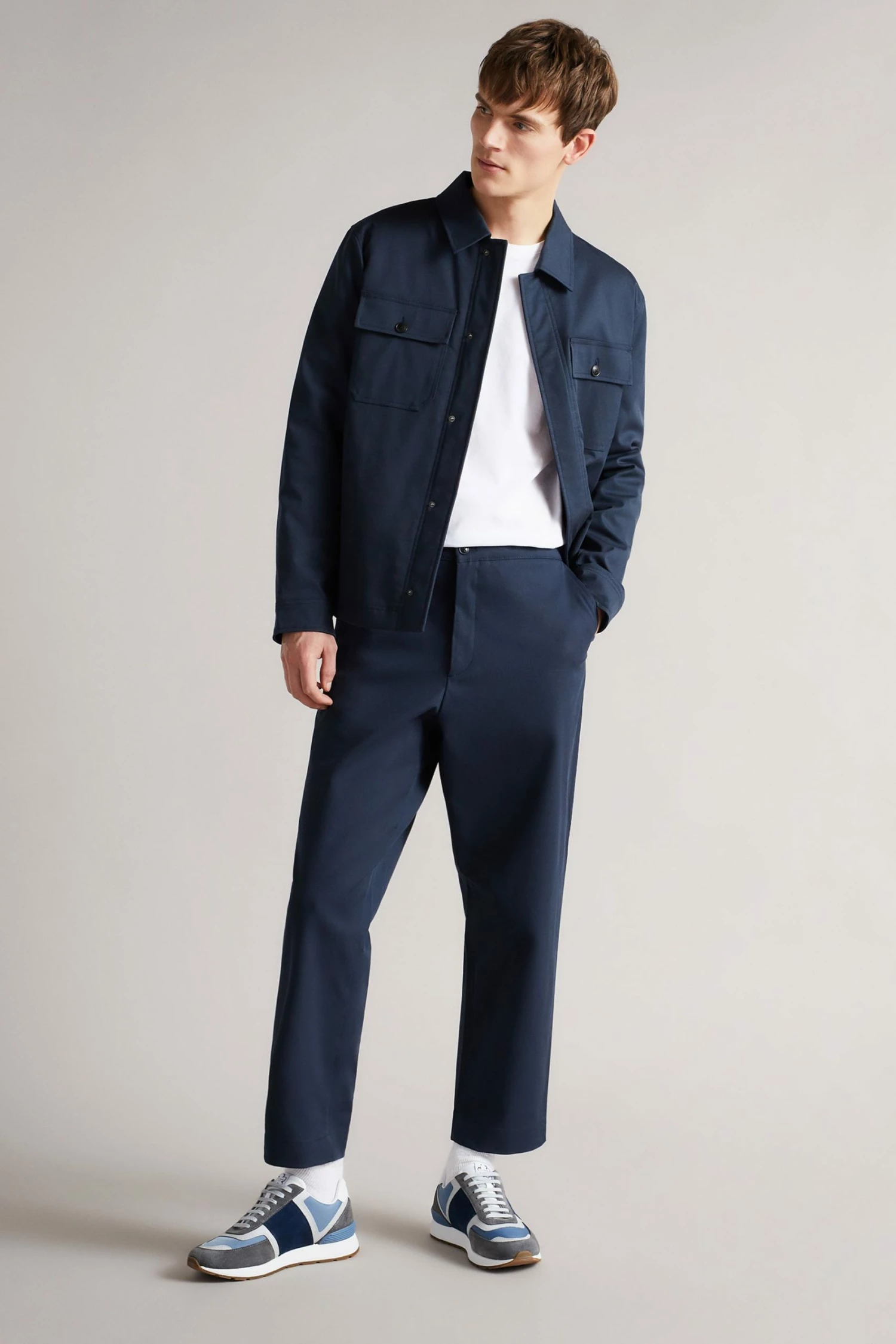 Ted Baker Gregory Charcoal Grey Retro T Runner Trainers 7 Ted Baker Gregory Charcoal Grey Retro T Runner Trainers - Image 5