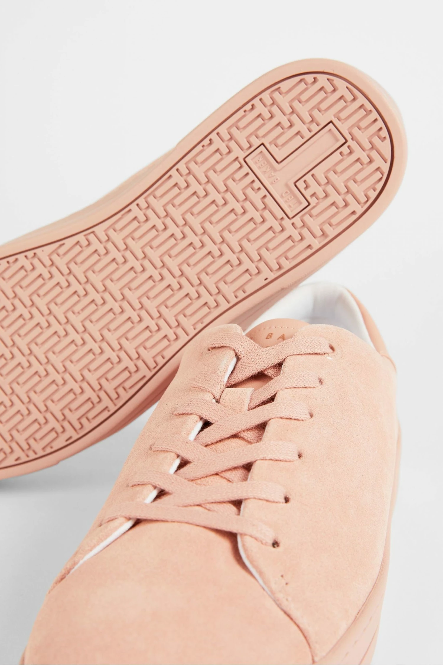 Ted Baker Pink Aryas Suede Colour Drench Trainers 5 Ted Baker Pink Aryas Suede Colour Drench Trainers - Image 3