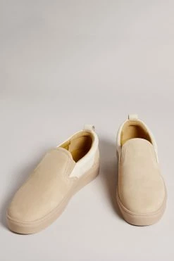 Ted Baker Mens Brown Simmon Nubuck Casual Elastic Sneakers -tedbaker Shop Online unnamed file 3632