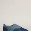 Ted Baker Mens Blue Shaunn Nubuck Casual Sneakers