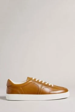 Ted Baker Mens Brown Robert Retro Leather Sneakers -tedbaker Shop Online unnamed file 3670