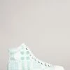 Ted Baker Rranip White Printed Canvas High-Top Sneakers
