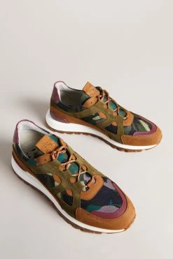 Ted Baker Andraen Khaki Green Camo Printed Runner Sneakers -tedbaker Shop Online unnamed file 3702