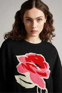 Ted Baker Floesa Black Flower Sweatshirt 10 Ted Baker Floesa Black Flower Sweatshirt -tedbaker Shop Online unnamed file 3720