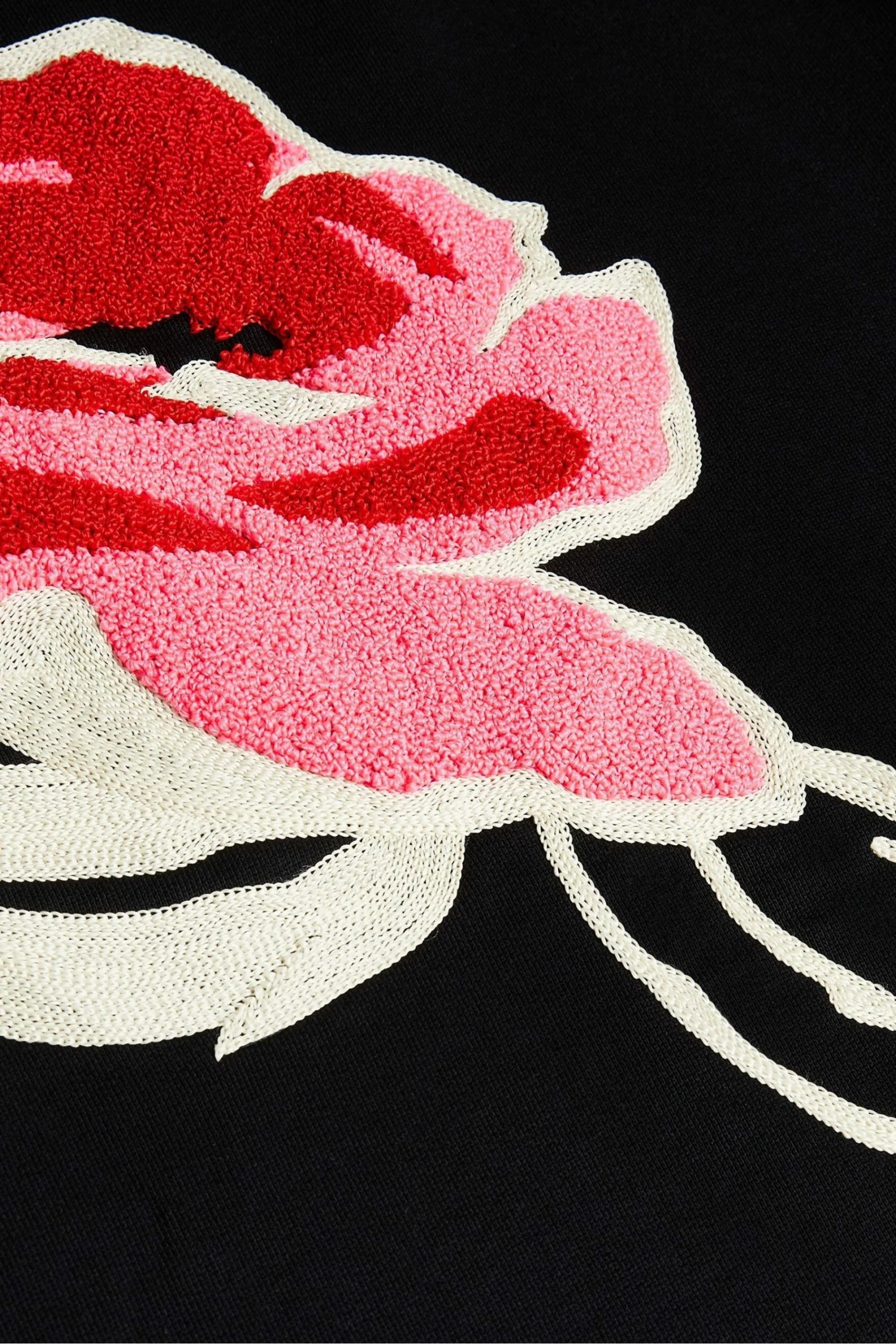 Ted Baker Floesa Black Flower Sweatshirt 7 Ted Baker Floesa Black Flower Sweatshirt - Image 5