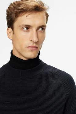 Ted Baker Blue Hansan Textured Crew Neck Sweater -tedbaker Shop Online unnamed file 3773