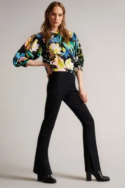 Ted Baker Ragnila Black Large Sleeve Sweat Top -tedbaker Shop Online unnamed file 3784