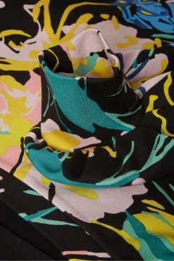 Ted Baker Ragnila Black Large Sleeve Sweat Top -tedbaker Shop Online unnamed file 3786