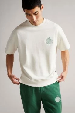 Ted Baker Natural Shandon Short Sleeved Relaxed Fit Sweater -tedbaker Shop Online unnamed file 3796