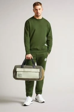 Ted Baker Linford Khaki Active Jersey Sweatshirt -tedbaker Shop Online unnamed file 3815