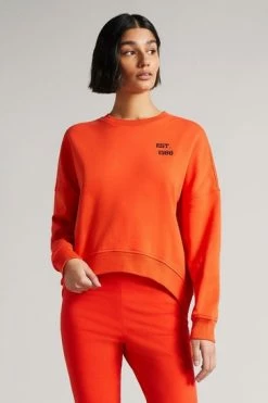 Ted Baker Red T Smile Graphic Sweat Top -tedbaker Shop Online unnamed file 3825