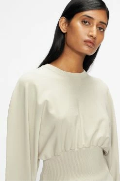 Ted Baker White Mmiiaai Extreme Rounded Cocoon Sweater -tedbaker Shop Online unnamed file 3828