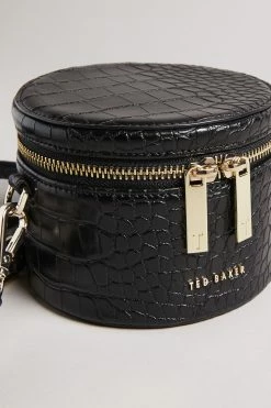 Ted Baker Black Croc Detail PU Mini Drum Bag -tedbaker Shop Online unnamed file 383
