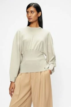Ted Baker White Mmiiaai Extreme Rounded Cocoon Sweater -tedbaker Shop Online unnamed file 3831