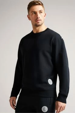 Ted Baker Linford Black Active Jersey Sweatshirt