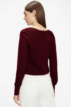 Ted Baker Red Abiygal Merino Edit V-Neck Top 9 Ted Baker Red Abiygal Merino Edit V-Neck Top -tedbaker Shop Online unnamed file 3850