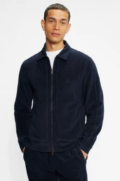 Ted Baker Rekorda Blue Towelling Zip Through