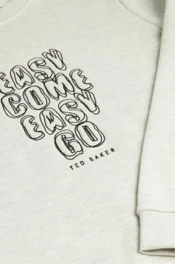 Ted Baker Grey Caity Slogan Sweatshirt -tedbaker Shop Online unnamed file 3875