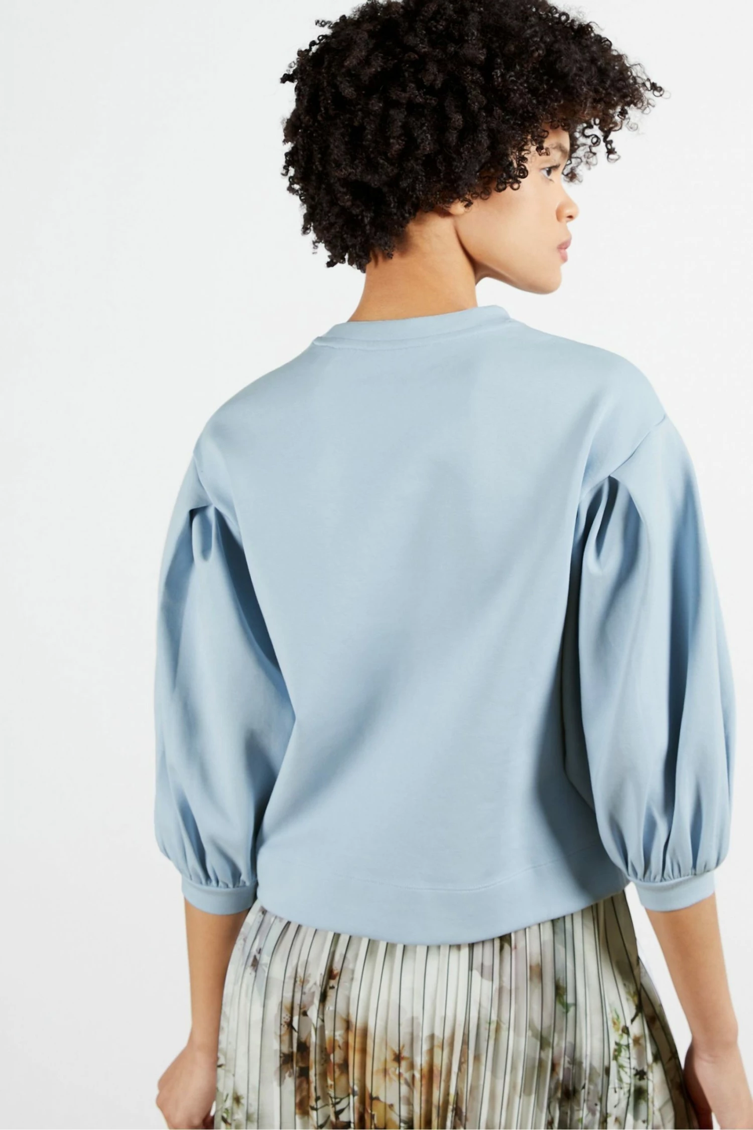 Ted Baker Blue Irissa Puff Sleeve Sweater 4 Ted Baker Blue Irissa Puff Sleeve Sweater - Image 2