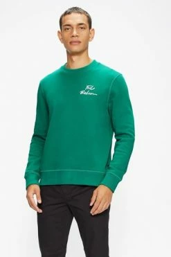 Ted Baker Green Trophey Ls Branded Sweatshirt -tedbaker Shop Online unnamed file 3917