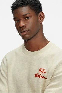 Ted Baker Natural Trophey Ls Branded Sweatshirt -tedbaker Shop Online unnamed file 3921