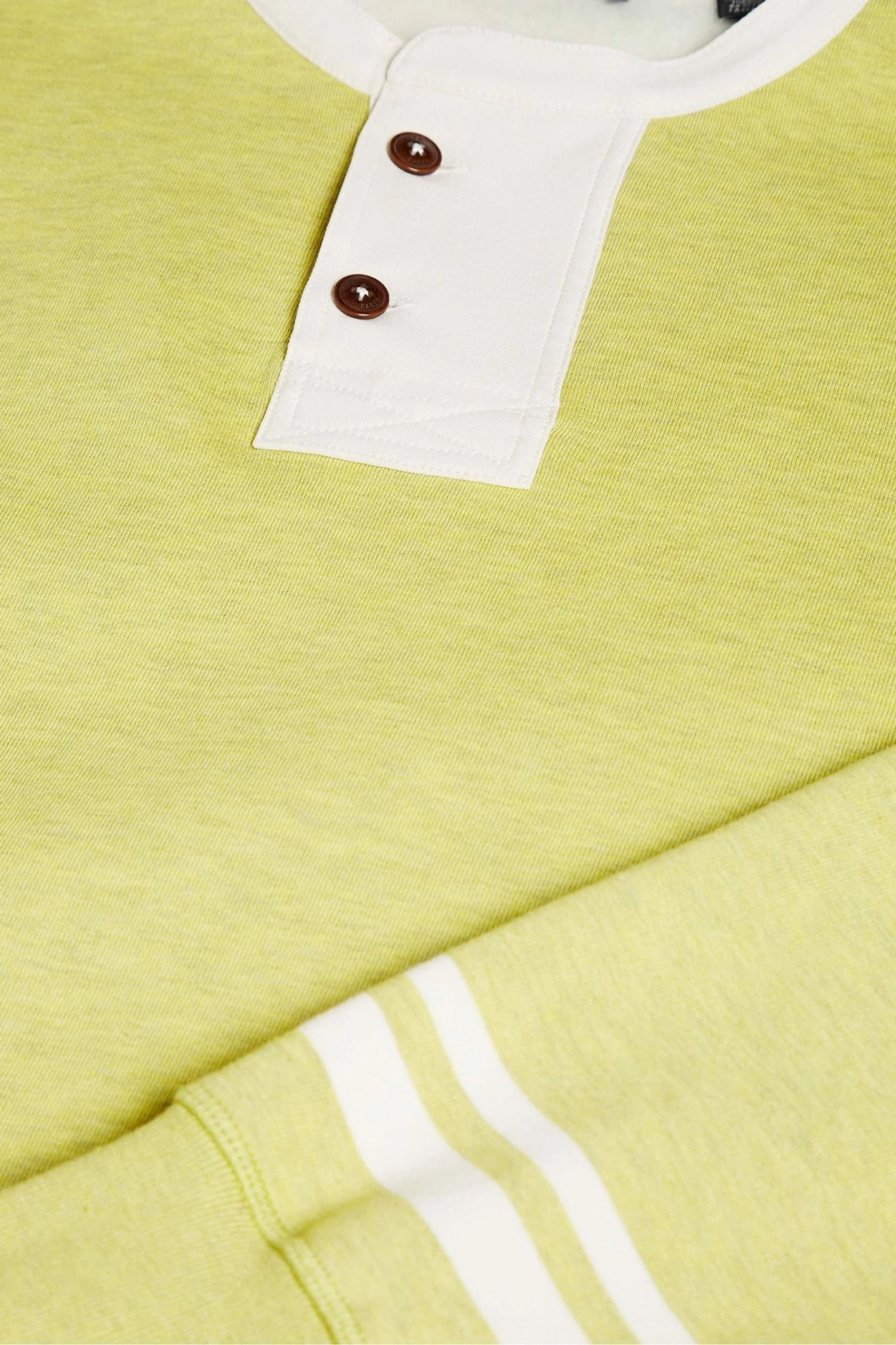 Ted Baker Lime Green Cultra Long Sleeve Henley Sweatshirt 6 Ted Baker Lime Green Cultra Long Sleeve Henley Sweatshirt - Image 5