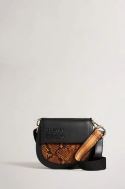 Ted Baker Darcels Black Branded Webbing Snake Effect Cross Body Bag -tedbaker Shop Online unnamed file 400