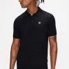 Ted Baker Blue Haworth Short-Sleeve Knitted Polo Shirt