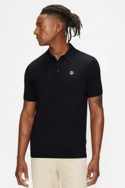 Ted Baker Blue Haworth Short-Sleeve Knitted Polo Shirt -tedbaker Shop Online unnamed file 4031