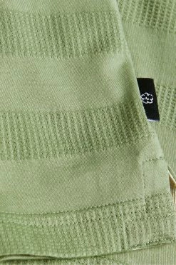 Ted Baker Green Irby Short Sleeve Textured Stripe Polo Shirt -tedbaker Shop Online unnamed file 4042