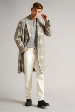 Ted Baker Grey Marl Nixan Knitted Textured Polo Shirt -tedbaker Shop Online unnamed file 4057