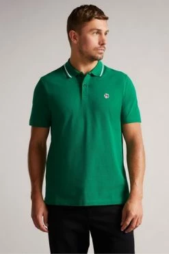 Ted Baker Camdn Dark Green Short Sleeved Polo Shirt 9 Ted Baker Camdn Dark Green Short Sleeved Polo Shirt -tedbaker Shop Online unnamed file 4069
