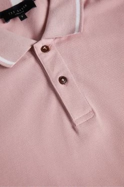 Ted Baker Pink Camdn Short Sleeved Polo Shirt -tedbaker Shop Online unnamed file 4092