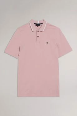 Ted Baker Pink Camdn Short Sleeved Polo Shirt -tedbaker Shop Online unnamed file 4095