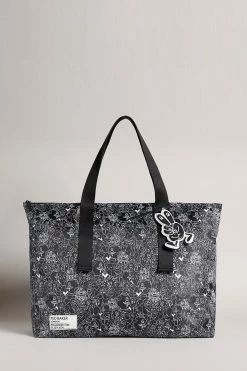 Featured Products 19 Ted Baker Medith Black Scribble Printed Nylon Tote Bag
