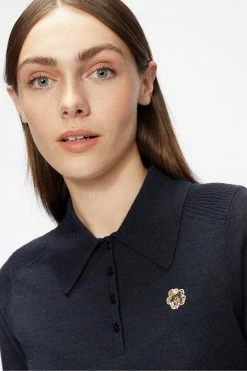 Ted Baker Blue Ameliya Merino Edit Polo Shirt -tedbaker Shop Online unnamed file 4149