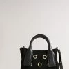 Ted Baker Mayzii Black Eyelet Detail Mini Grab Tote Bag