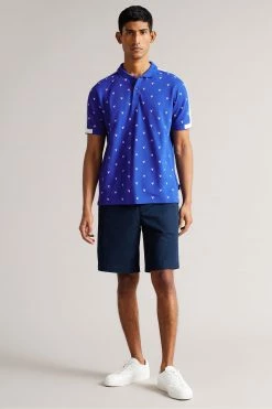 Ted Baker Billett Blue Ss Embroidered Polo Shirt -tedbaker Shop Online unnamed file 4244
