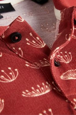 Ted Baker Colves Orange Short Sleeve Printed Polo Shirt -tedbaker Shop Online unnamed file 4270