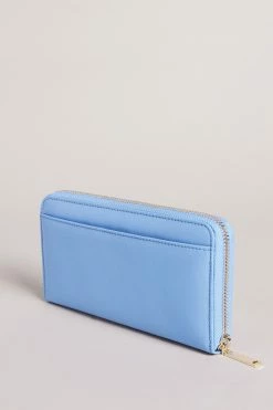 Ted Baker Mid Blue Garcey Large Zip Around Purse -tedbaker Shop Online unnamed file 4294